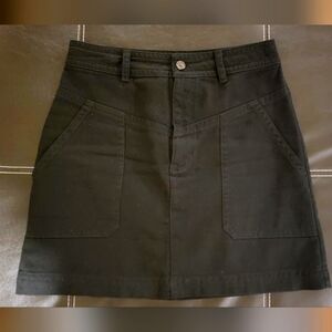 Banana Republic Black Twill Mini Skirt